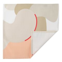 Салфетка сервировочная из хлопка бежевого цвета с авторским принтом из коллекции Freak Fruit, 45х45 см