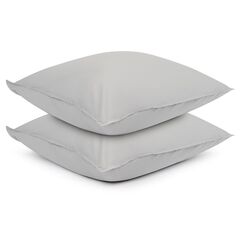 Набор из двух наволочек серого цвета из органического стираного хлопка из коллекции Essential, 70х70 см