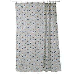 Штора для ванной мятного цвета с принтом Sun Spots  из коллекции Wild, 180х200 см