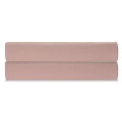 Простыня на резинке из сатина цвета пыльной розы из коллекции Essential, 200х200 см