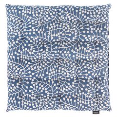 Подушка на стул темно-синего цвета с принтом Спелая Смородина из коллекции Scandinavian touch, 40х40 см