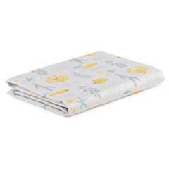 Простыня из сатина с принтом Oceania world из коллекции Tiny world, 120х170 см