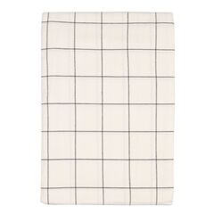 Скатерть из хлопка белого цвета в клетку из коллекции Essential, 170х250 см