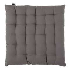 Подушка на стул из хлопка серого цвета из коллекции Essential, 40х40 см