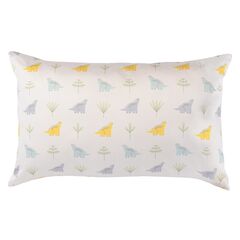 Наволочка из сатина с принтом Dinosauria world из коллекции Tiny world, 30х50 см