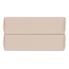 Простыня на резинке бежевого цвета из органического стираного хлопка из коллекции Essential, 180х200 см