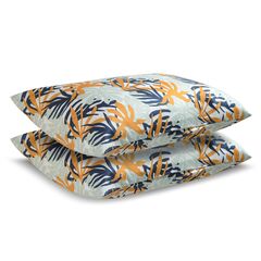 Набор из двух наволочек из сатина с принтом Leaves из коллекции Wild, 50х70 см
