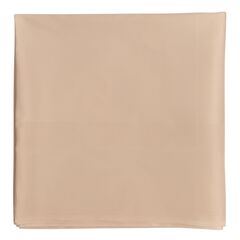 Скатерть классическая бежевого цвета из хлопка из коллекции Essential, 180х180 см