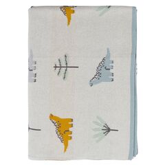 Плед из хлопка с принтом Dinosauria world из коллекции Tiny world 80х110 см