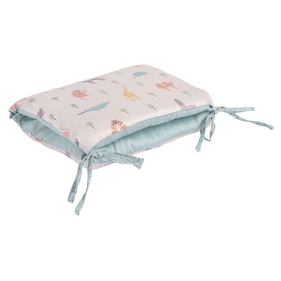 Бортик в кроватку из сатина с принтом Animalia world из коллекции Tiny world, 360х35х5 см, изображение 12