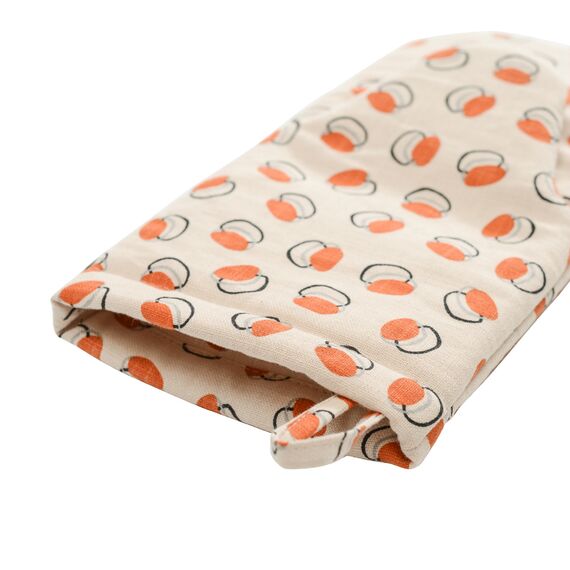 Варежка-прихватка из хлопка с графичным принтом Ягоды Russian North, 31х15 см, изображение 3