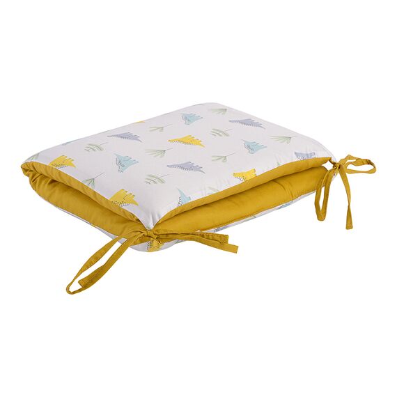 Бортик в кроватку из сатина с принтом Dinosauria world из коллекции Tiny world, 360х35х5 см, изображение 11