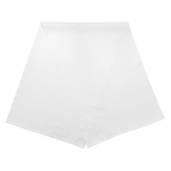 Дорожка белого цвета с фактурным рисунком из хлопка из коллекции Essential, 53х150см, изображение 3