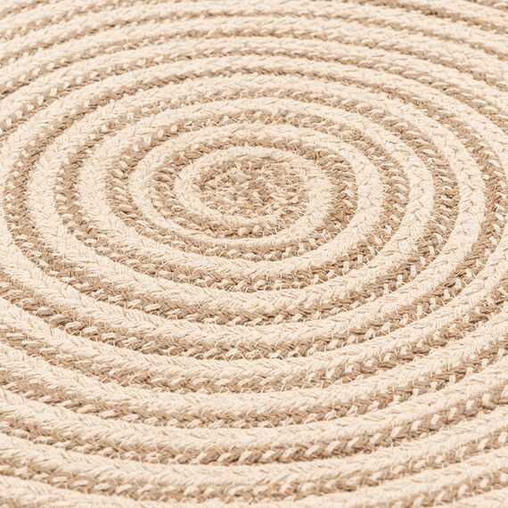 Ковер из хлопка Target бежевого цвета из коллекции Ethnic, d 150 см, изображение 4