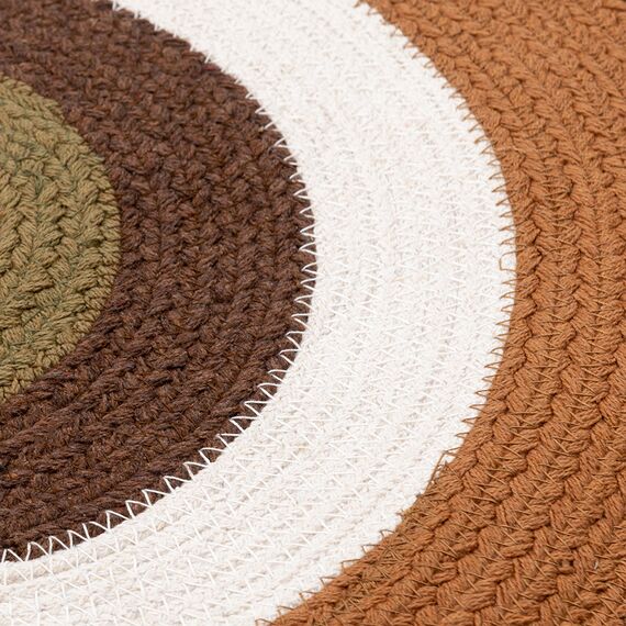 Ковер из хлопка Target коричневого цвета из коллекции Ethnic, d 90 см, изображение 6