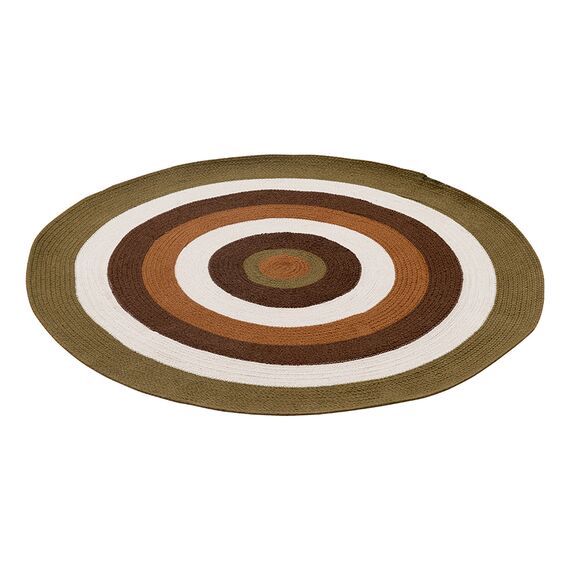 Ковер из хлопка Target коричневого цвета из коллекции Ethnic, d 120 см, изображение 4