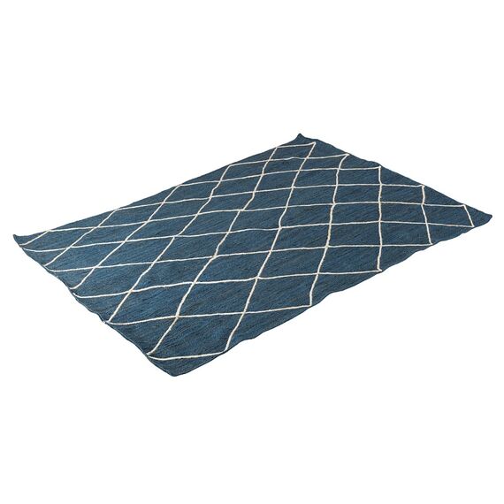 Ковер из джута темно-синего цвета с геометрическим рисунком из коллекции Ethnic, 200x300 см, изображение 2