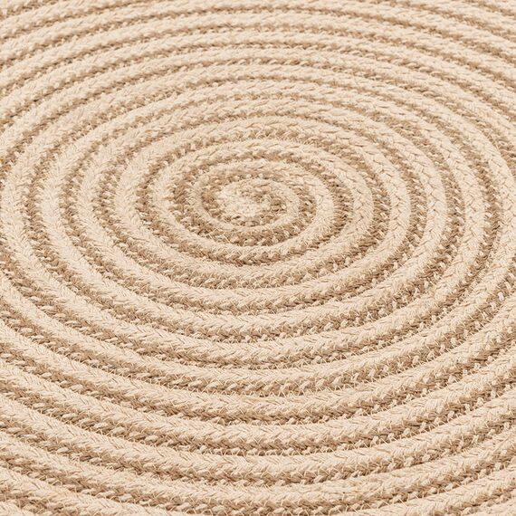 Ковер из хлопка Target бежевого цвета из коллекции Ethnic, d 120 см, изображение 4