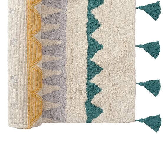 Ковер из хлопка с контрастным этническим орнаментом из коллекции Ethnic, 160x230 см, изображение 5