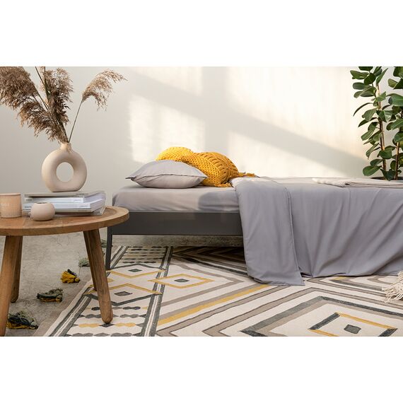 Ковер из хлопка с контрастным узором и кисточками из коллекции Ethnic, 120х180 см, изображение 4