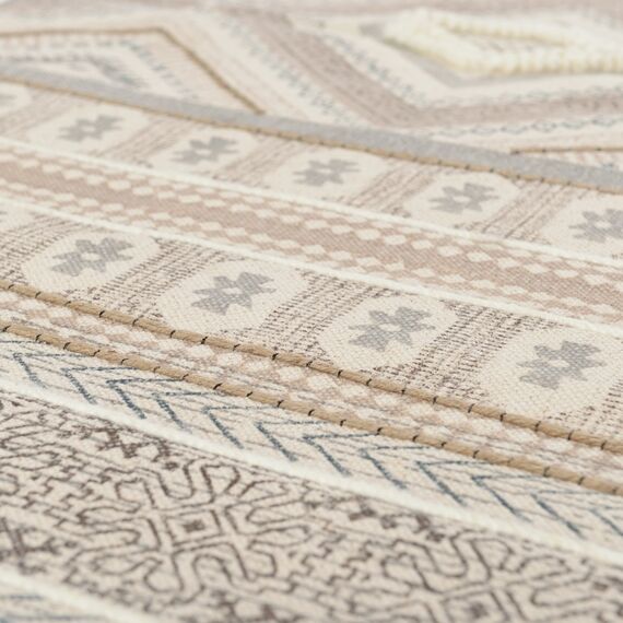 Ковер из хлопка, шерсти и джута с геометрическим орнаментом из коллекции Ethnic, 70х160 см, изображение 9