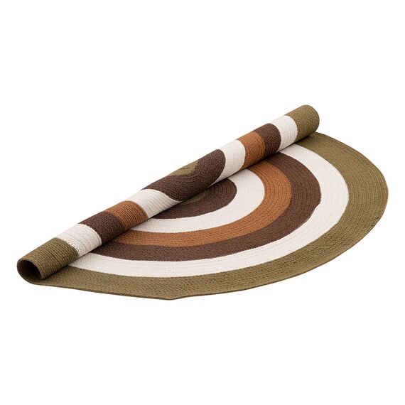 Ковер из хлопка Target коричневого цвета из коллекции Ethnic, d 120 см, изображение 5