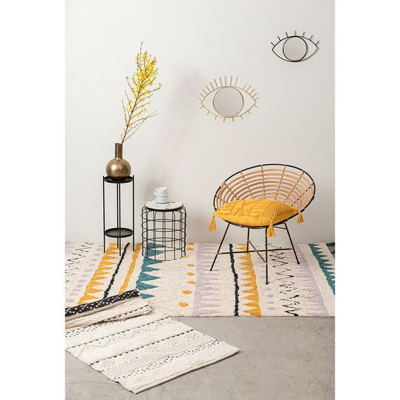 Ковер из хлопка с контрастным этническим орнаментом из коллекции Ethnic, 160x230 см, изображение 9