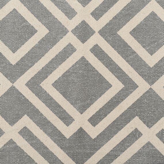 Ковер из хлопка с этническим узором Ромбы и кисточками из коллекции Ethnic, 70х160 см, изображение 7