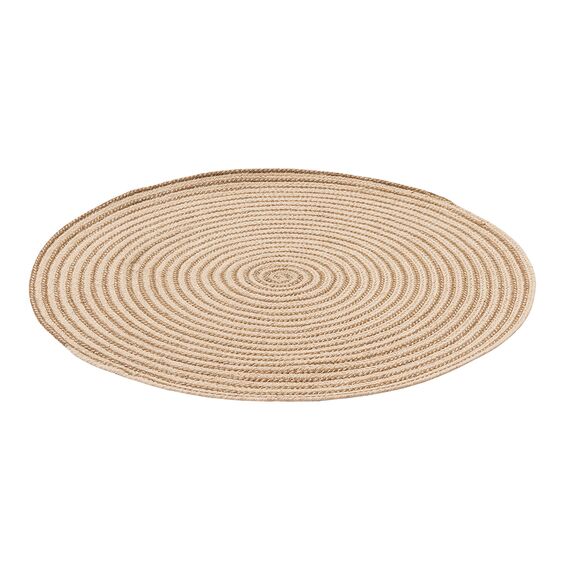 Ковер из хлопка Target бежевого цвета из коллекции Ethnic, d 90 см, изображение 2