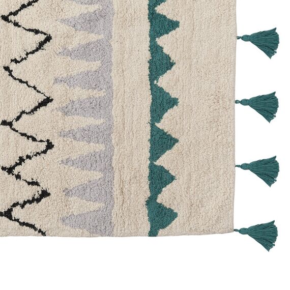 Ковер из хлопка с контрастным этническим орнаментом из коллекции Ethnic, 120x180 см, изображение 5