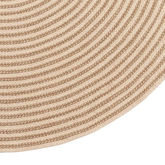 Ковер из хлопка Target бежевого цвета из коллекции Ethnic, d 120 см, изображение 5