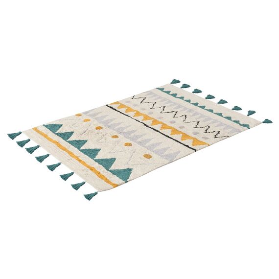 Ковер из хлопка с контрастным этническим орнаментом из коллекции Ethnic, 160x230 см, изображение 2