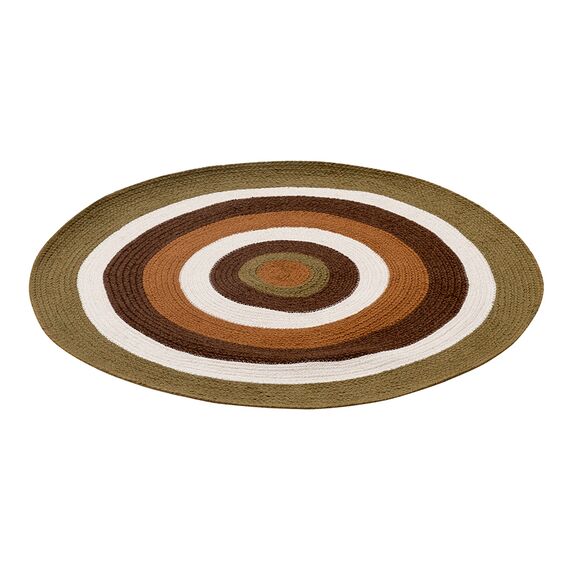 Ковер из хлопка Target коричневого цвета из коллекции Ethnic, d 90 см, изображение 4