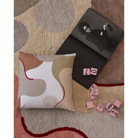 Ковер из хлопка бежевого цвета с авторским принтом из коллекции Freak Fruit, 160х230 см, изображение 2