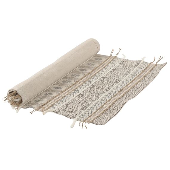 Ковер из хлопка, шерсти и джута с геометрическим орнаментом из коллекции Ethnic, 70х160 см, изображение 7