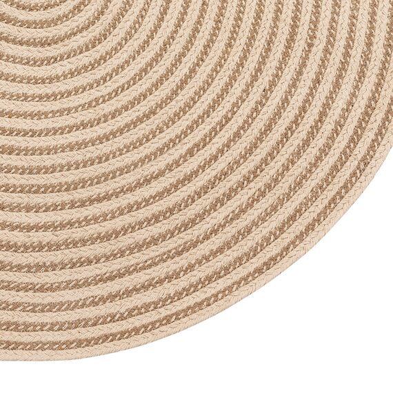 Ковер из хлопка Target бежевого цвета из коллекции Ethnic, d 90 см, изображение 5