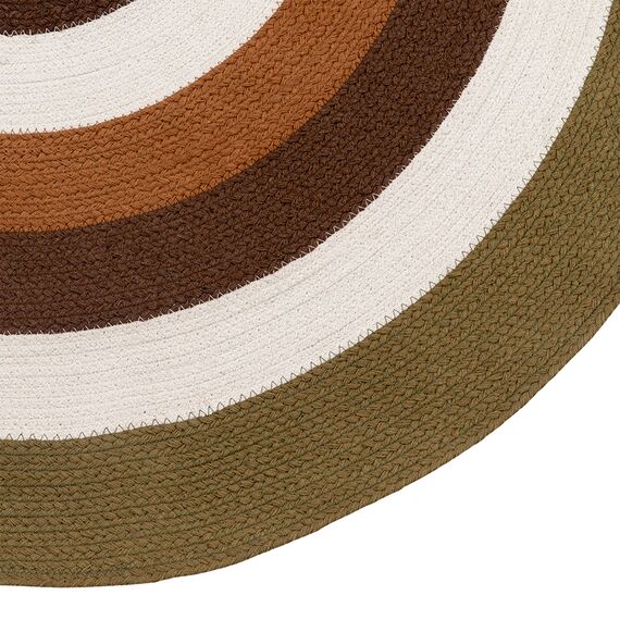 Ковер из хлопка Target коричневого цвета из коллекции Ethnic, d 120 см, изображение 7