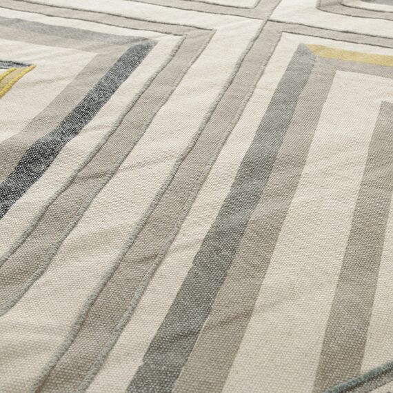 Ковер из хлопка с контрастным узором и кисточками из коллекции Ethnic, 160х230 см, изображение 9