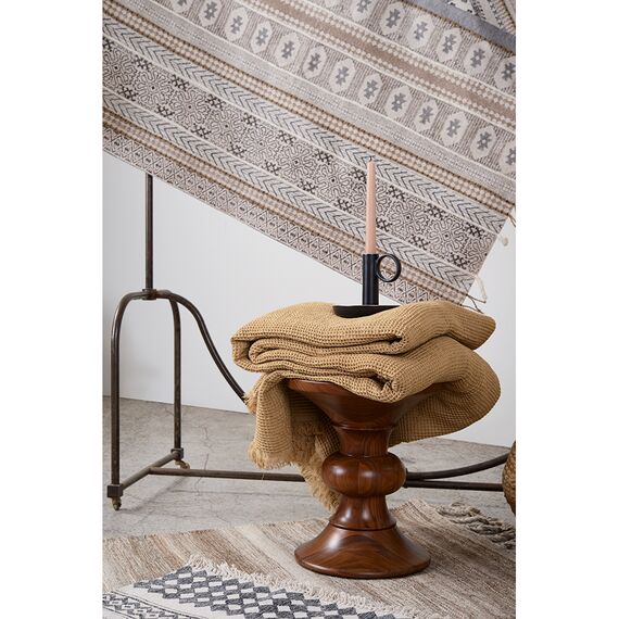 Ковер из хлопка, шерсти и джута с геометрическим орнаментом из коллекции Ethnic, 160х230 см, изображение 8