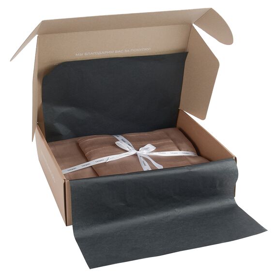 Комплект постельного белья из египетского хлопка Essential, бежевый, евро размер, изображение 14