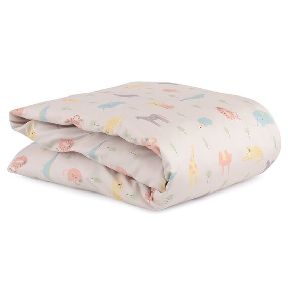 Комплект постельного белья из сатина с принтом Animalia world из коллекции Tiny world, 110х140 см, изображение 9