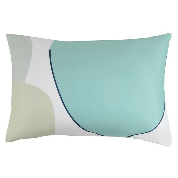 Набор из двух наволочек из сатина  мятного цвета с авторским принтом из коллекции Freak Fruit, 50х70 см, изображение 4