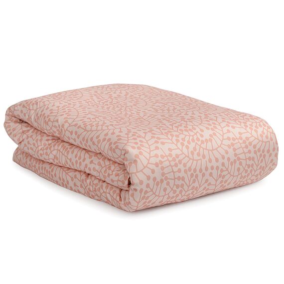 Комплект постельного белья розового цвета с принтом Спелая смородина из коллекции Scandinavian touch, 200х220 см, изображение 6