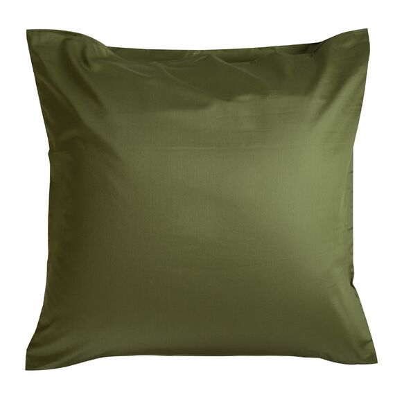 Набор из двух наволочек из сатина оливкового цвета из коллекции Wild, 70х70 см, изображение 2