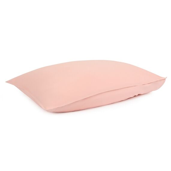 Набор из двух наволочек цвета пыльной розы из органического стираного хлопка из коллекции Essential, 50х70 см, изображение 3