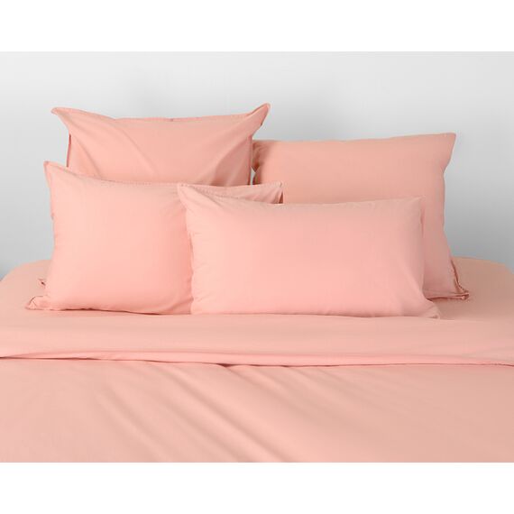 Набор из двух наволочек цвета пыльной розы из органического стираного хлопка из коллекции Essential, 50х70 см, изображение 6