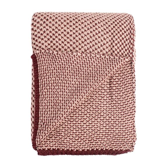 Плед двухцветный из хлопка Essential, 180х130 см, изображение 8