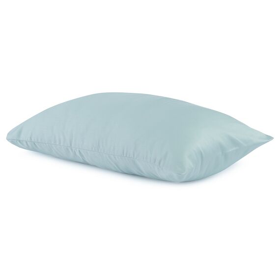 Наволочка из сатина голубого цвета из коллекции Essential, 40х60 см, изображение 6