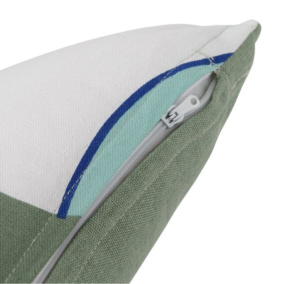 Подушка декоративная из хлопка мятного цвета с авторским принтом из коллекции Freak Fruit, 30х50 см, изображение 5