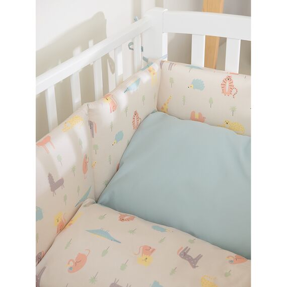 Наволочка из сатина голубого цвета из коллекции Essential, 40х60 см, изображение 3